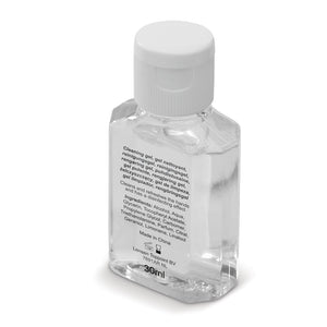 Bottiglietta gel anti-batterico 30ml Bianco - personalizzabile con logo