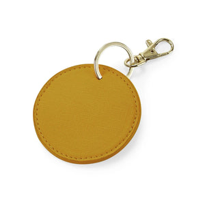 Boutique Circular Key Clip arancione - personalizzabile con logo
