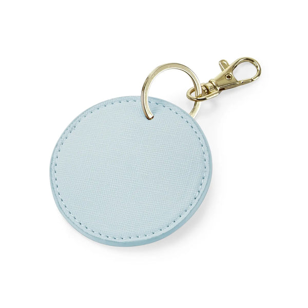 Boutique Circular Key Clip azzurro - personalizzabile con logo