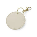 Boutique Circular Key Clip beige - personalizzabile con logo