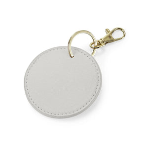 Boutique Circular Key Clip grigio - personalizzabile con logo