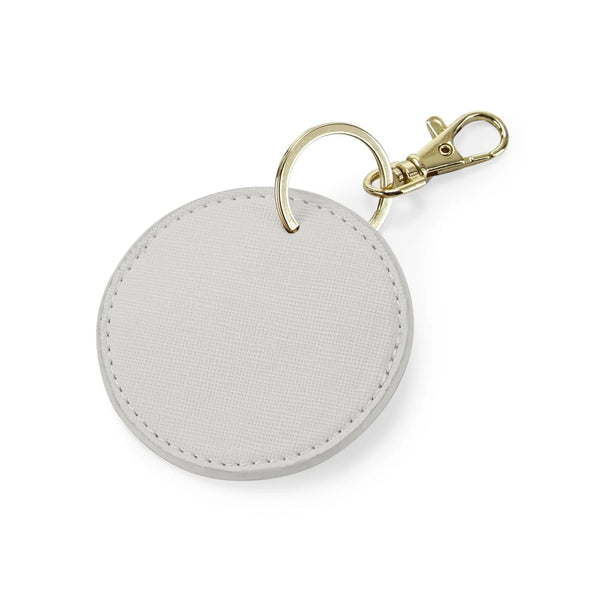 Boutique Circular Key Clip grigio - personalizzabile con logo