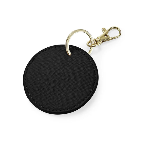 Boutique Circular Key Clip nero - personalizzabile con logo