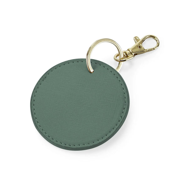 Boutique Circular Key Clip verde - personalizzabile con logo