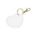 Boutique Heart Key Clip bianco - personalizzabile con logo