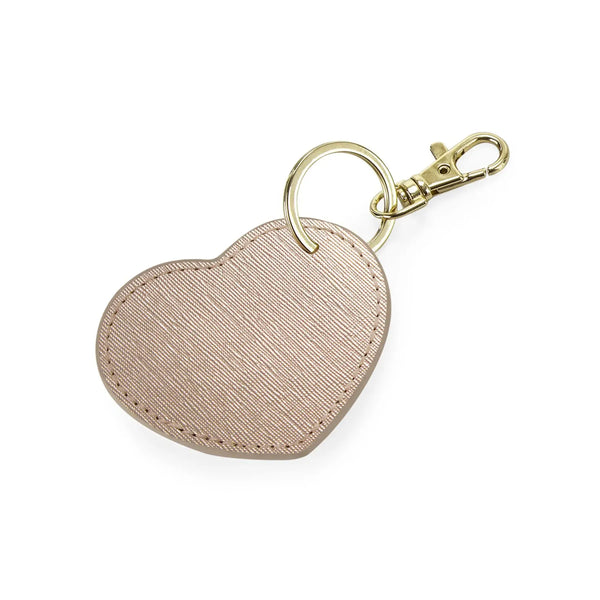 Boutique Heart Key Clip rosa - personalizzabile con logo