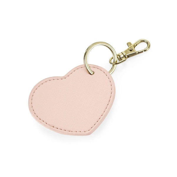 Boutique Heart Key Clip soft pink - personalizzabile con logo
