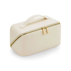 Boutique Open Flat Accessory Case beige - personalizzabile con logo