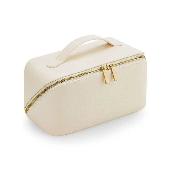 Boutique Open Flat Accessory Case beige - personalizzabile con logo
