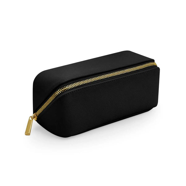 Boutique Open Flat Mini Accessory Case nero - personalizzabile con logo