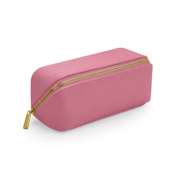 Boutique Open Flat Mini Accessory Case rosa - personalizzabile con logo