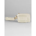 Boutique Pouch Wristlet beige - personalizzabile con logo