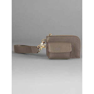 Boutique Pouch Wristlet marrone - personalizzabile con logo