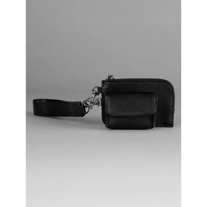 Boutique Pouch Wristlet nero - personalizzabile con logo