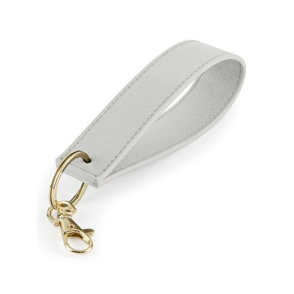 Boutique Wristlet Keyring grigio - personalizzabile con logo