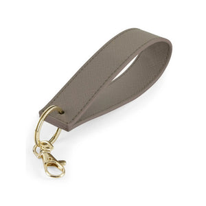 Boutique Wristlet Keyring marrone - personalizzabile con logo