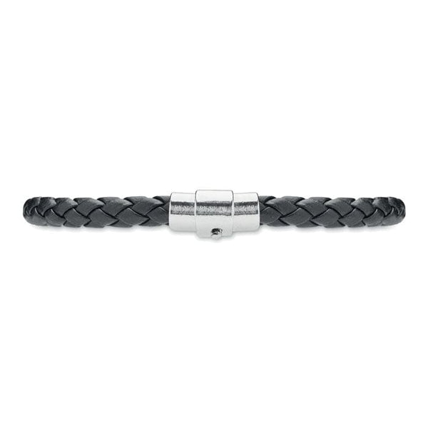 Bracciale in ecopelle Nero - personalizzabile con logo