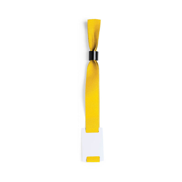 Braccialetto Festak giallo - personalizzabile con logo