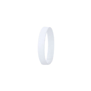 Braccialetto Flatten bianco - personalizzabile con logo