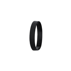 Braccialetto Flatten nero - personalizzabile con logo