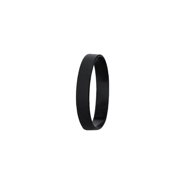 Braccialetto Flatten nero - personalizzabile con logo