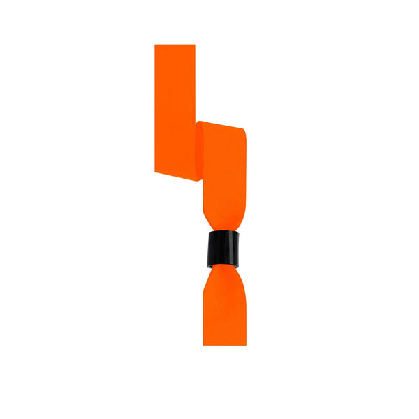 Braccialetto Fluo Clasmy arancione - personalizzabile con logo