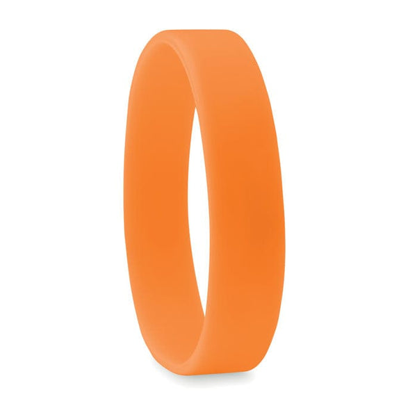 Braccialetto in silicone arancione - personalizzabile con logo
