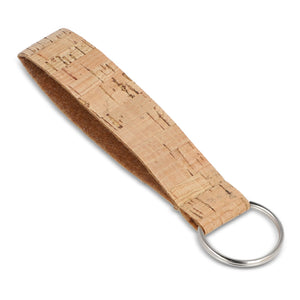 Braccialetto in sughero con portachiavi natural - personalizzabile con logo
