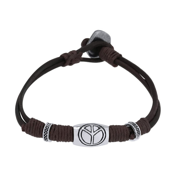 Braccialetto Luco marrone - personalizzabile con logo
