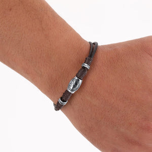 Braccialetto Luco marrone - personalizzabile con logo