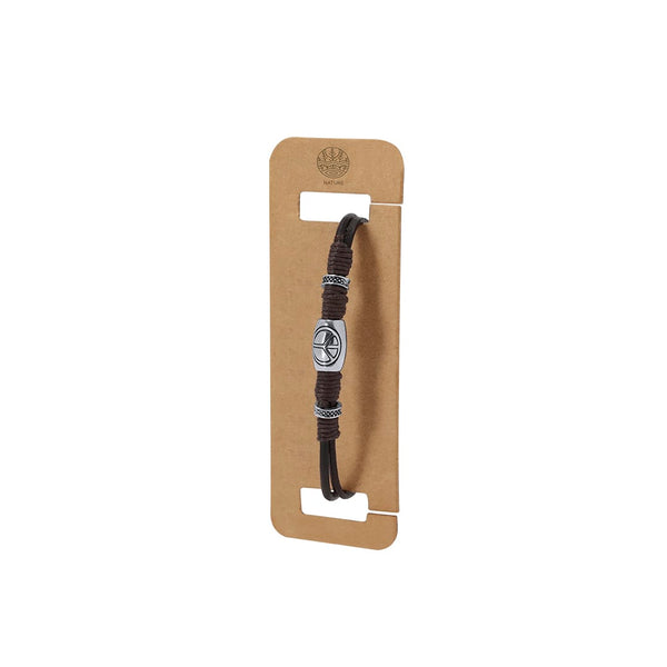 Braccialetto Luco marrone - personalizzabile con logo