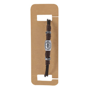 Braccialetto Luco marrone - personalizzabile con logo