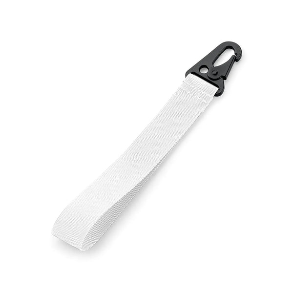 Brandable Key Clip bianco - personalizzabile con logo