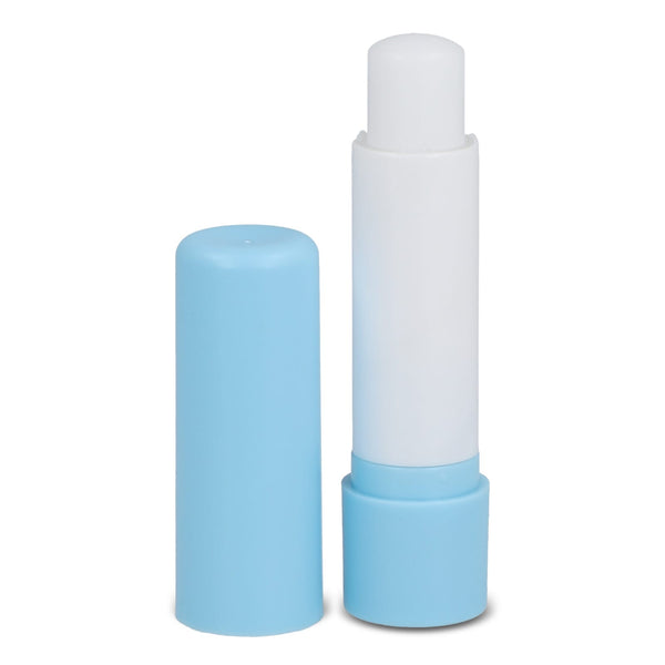 Burrocacao classico in tubo twist azzurro - personalizzabile con logo