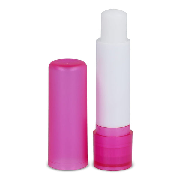 Burrocacao classico in tubo twist Satinata rosa - personalizzabile con logo