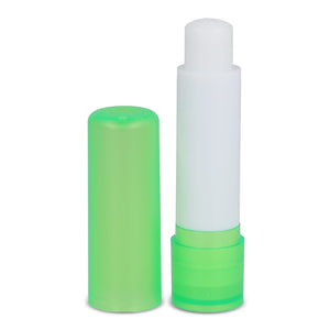 Burrocacao classico in tubo twist Satinata verde - personalizzabile con logo