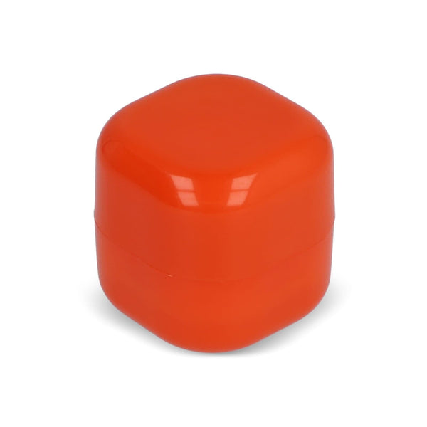Burrocacao in cubo ABS riciclato Arancione - personalizzabile con logo
