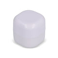 Burrocacao in cubo ABS riciclato Bianco - personalizzabile con logo