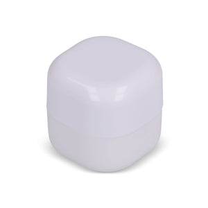 Burrocacao in cubo ABS riciclato Bianco - personalizzabile con logo