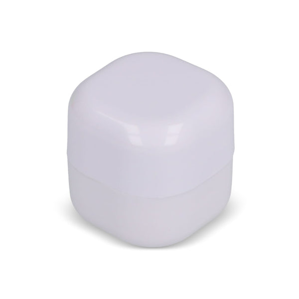 Burrocacao in cubo ABS riciclato Bianco - personalizzabile con logo