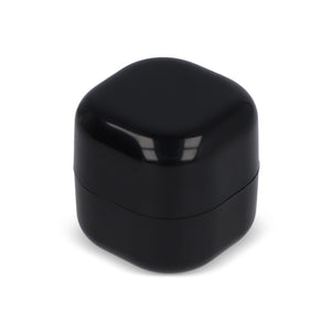 Burrocacao in cubo ABS riciclato Nero - personalizzabile con logo