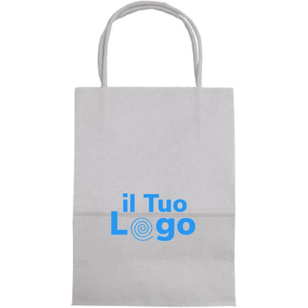 Busta regalo 150 gr/m² 16x10x23 cm - personalizzabile con logo