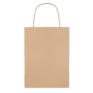 Busta regalo 150 gr/m² 16x10x23 cm beige - personalizzabile con logo