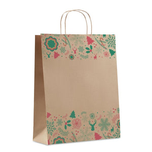 Busta regalo grande Beige - personalizzabile con logo
