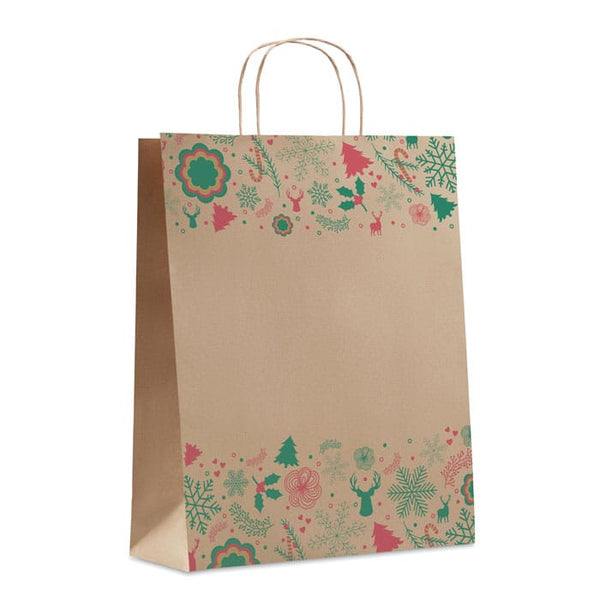 Busta regalo grande Beige - personalizzabile con logo