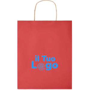 Busta regalo media. 90gr/mq - personalizzabile con logo