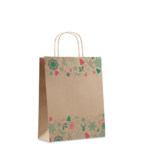 Busta regalo media Beige - personalizzabile con logo