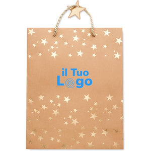 Busta regalo natalizia - personalizzabile con logo