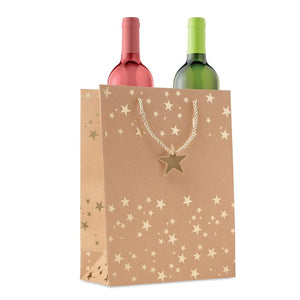 Busta regalo natalizia Oro - personalizzabile con logo