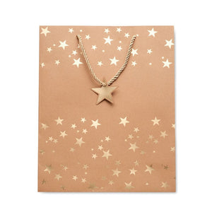 Busta regalo natalizia Oro - personalizzabile con logo
